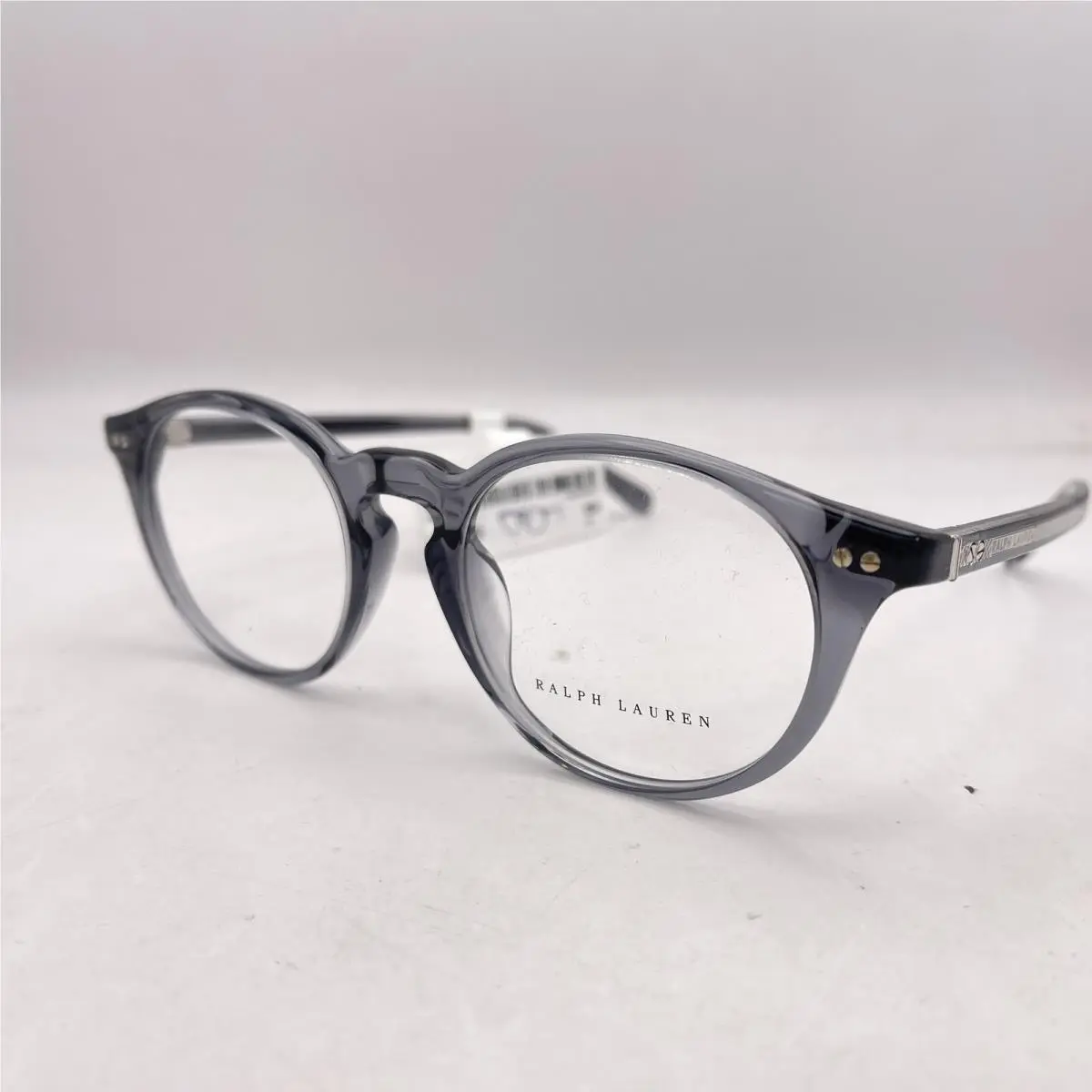 Ralph Lauren RL6263U 6347 Eyeglasses Mens 51-20 Gray Round Frames Made Italy