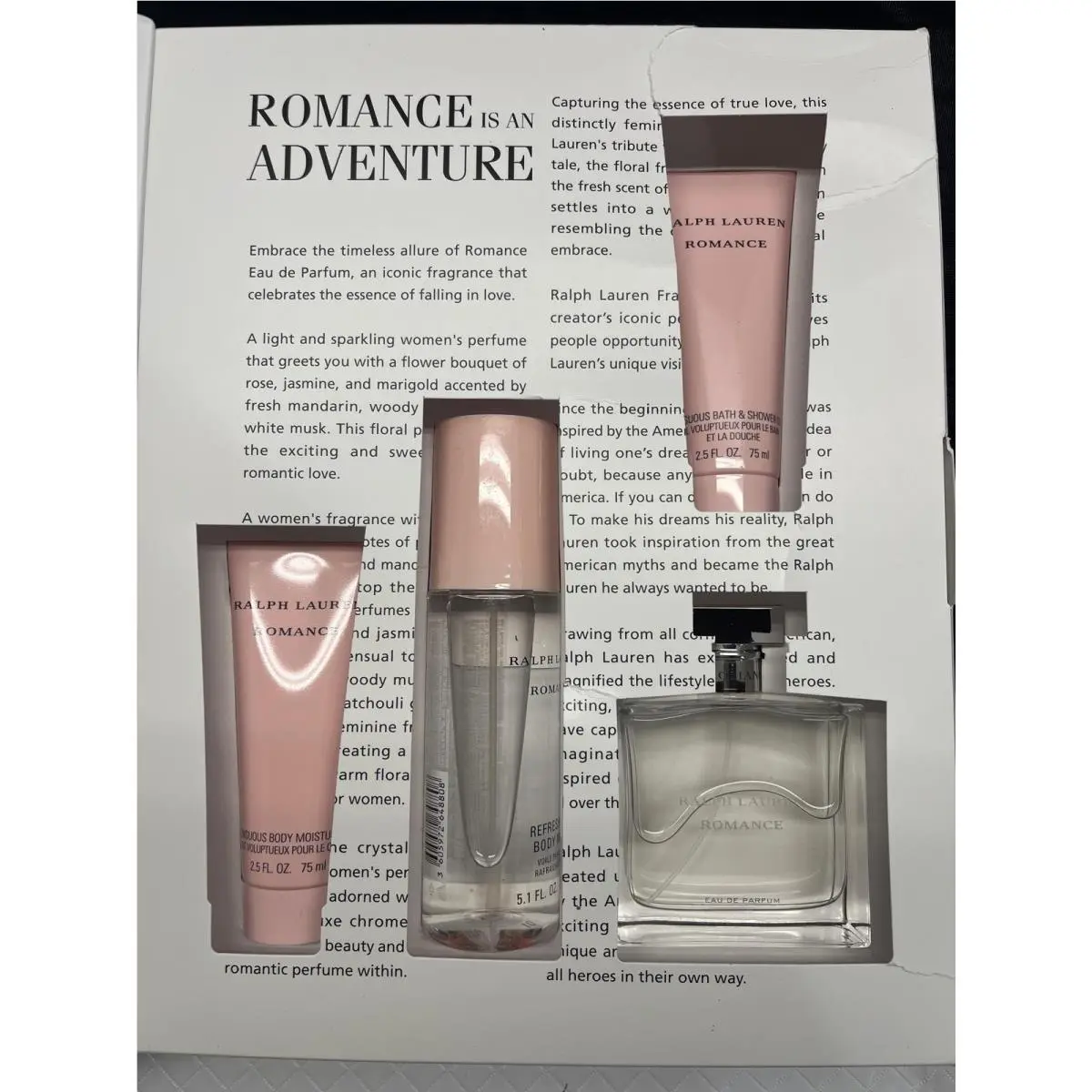 Romance Gift Set Eau de Parfum Shower Gel Moisturizer Mist by Ralph Lauren