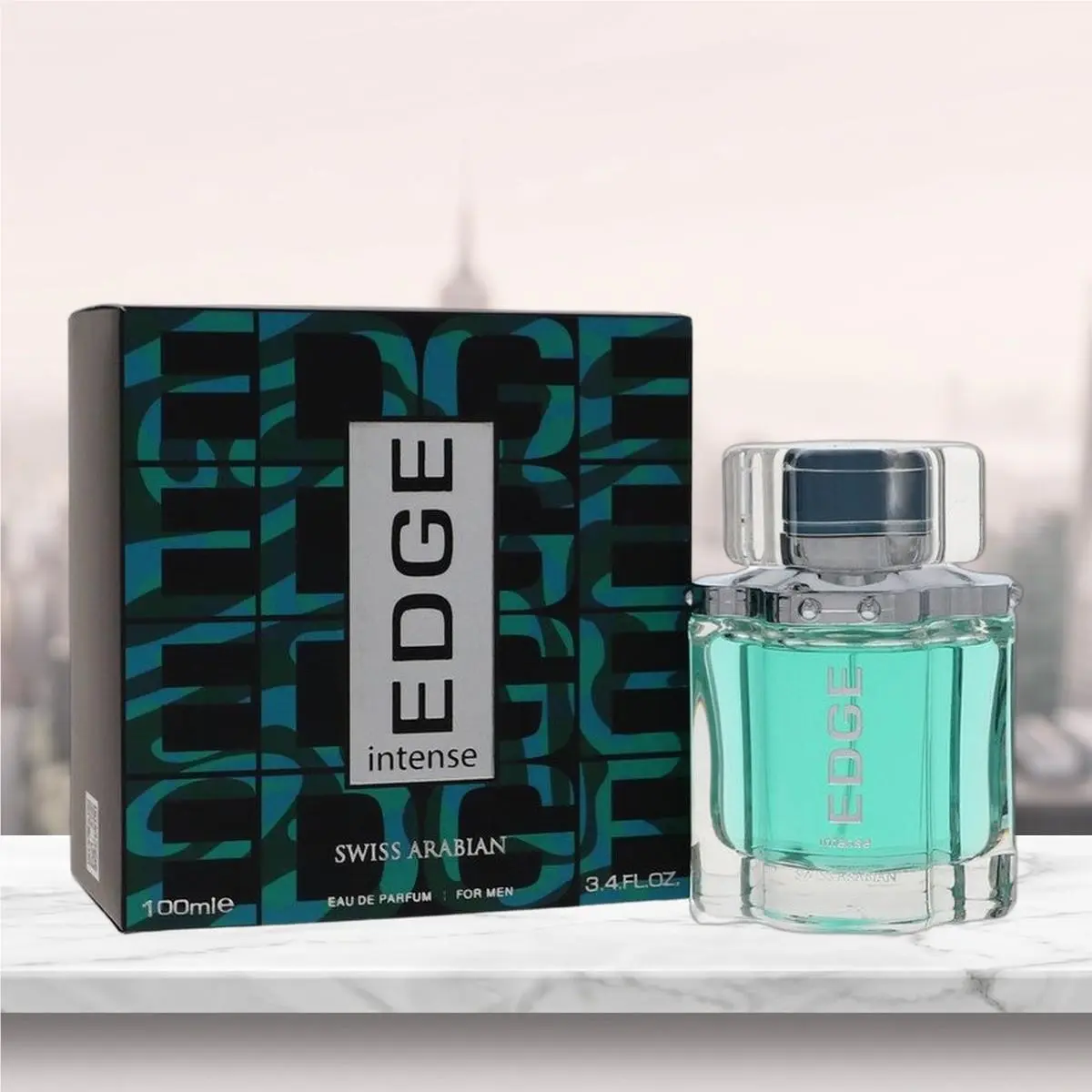 Edge Intense Eau De Toilette Spray By Swiss Arabian - 3.4 oz