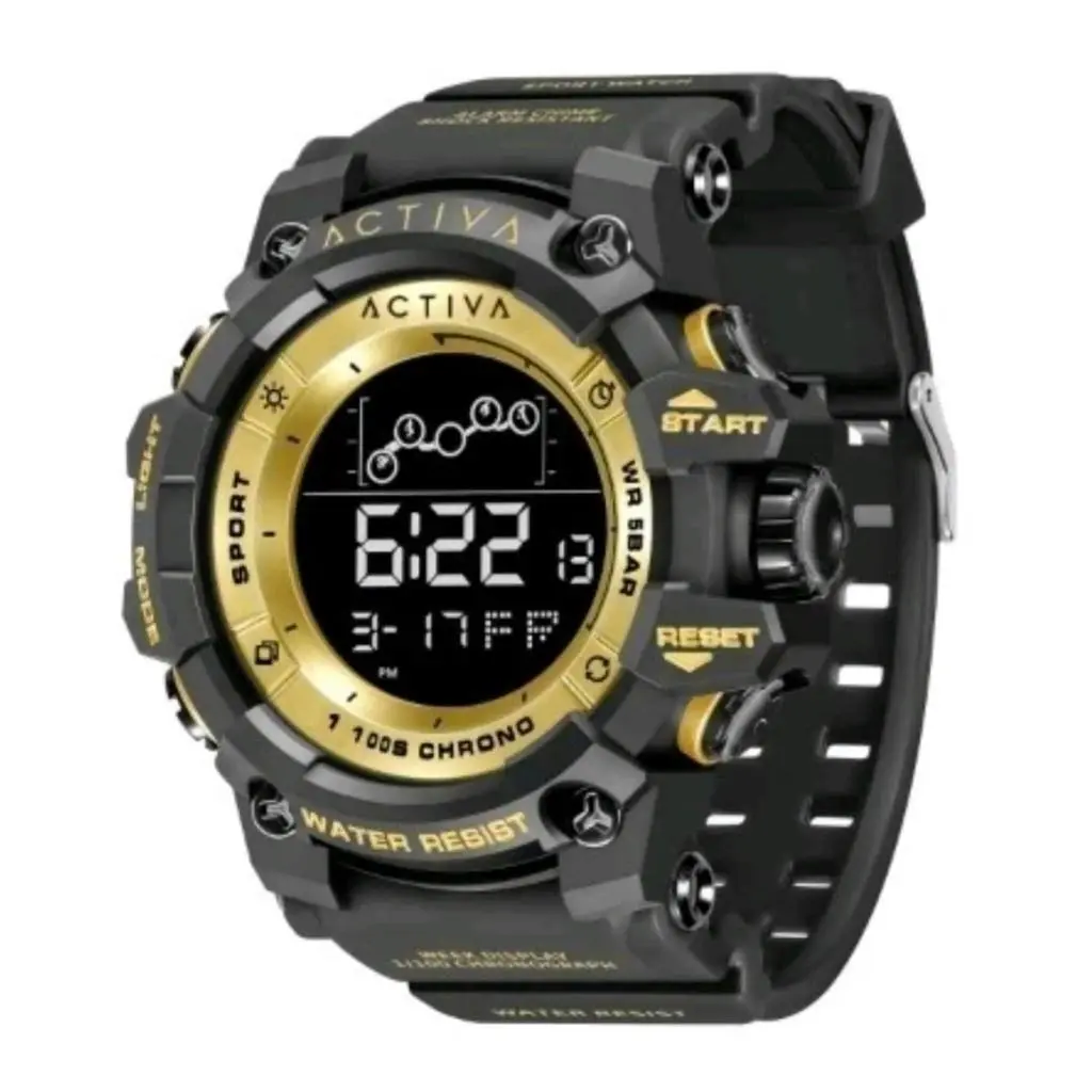 Activa X Invicta Digital Men`s Watch - 50mm Black AIC-ACW8082-005