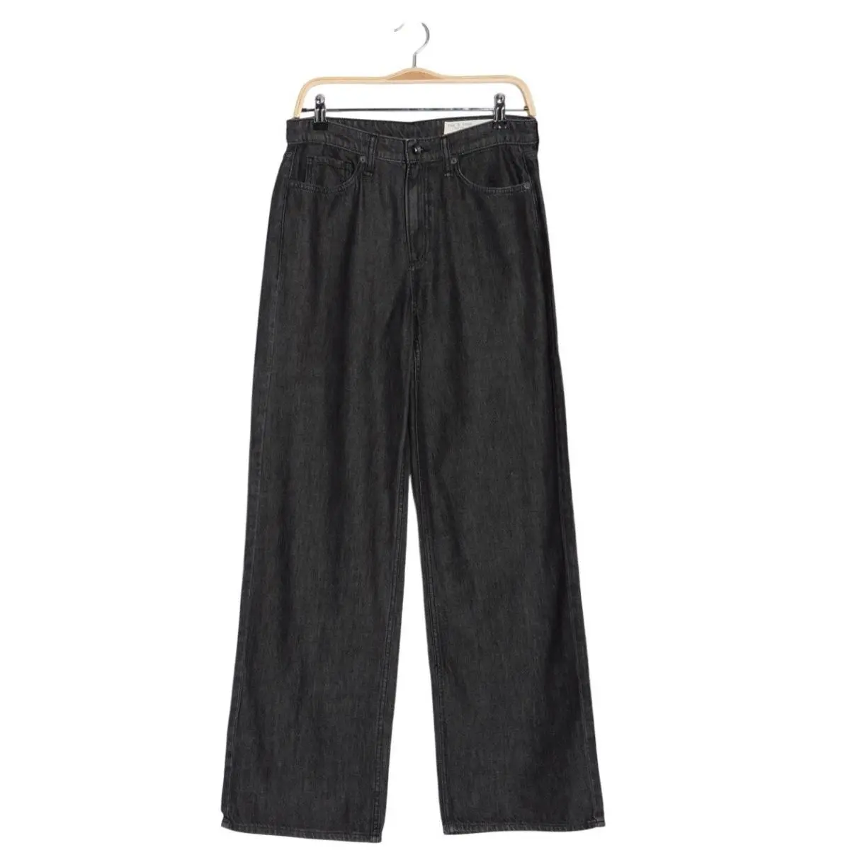 Rag Bone Lori Mid Rise Wide Leg Jeans Senoia Size 29 Minimalist