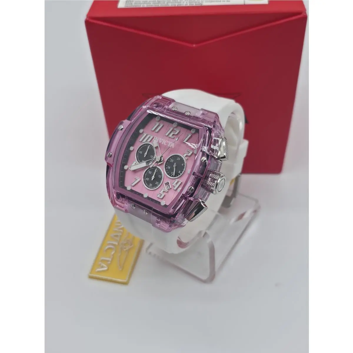 S1 Rally Kinesia Anatomic Watch - White Strap 50083 Purple with White by Invicta