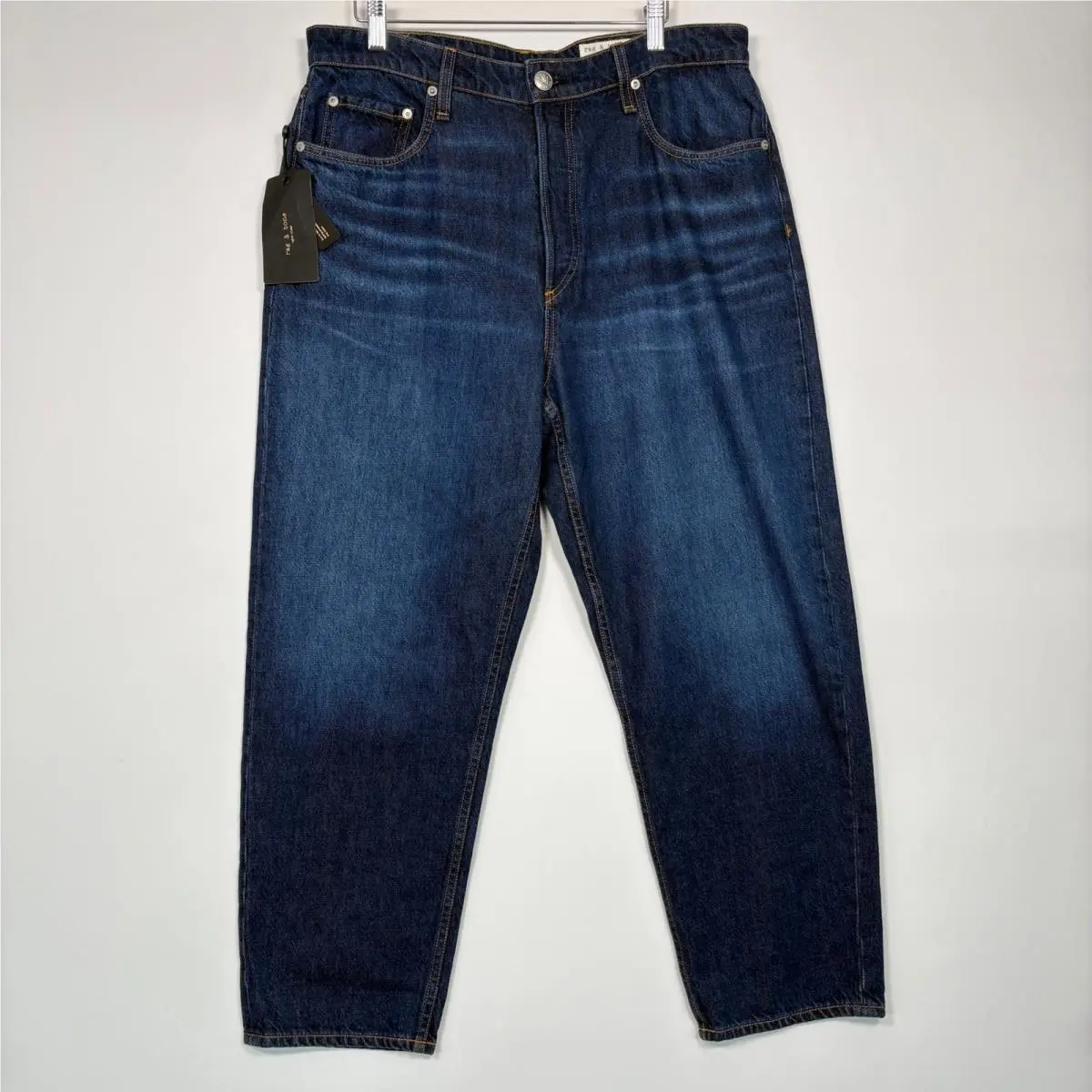 Rag Bone Womens Alissa Jean 32 Clementine High Rise Barrel Leg WDD23S2887B4CL