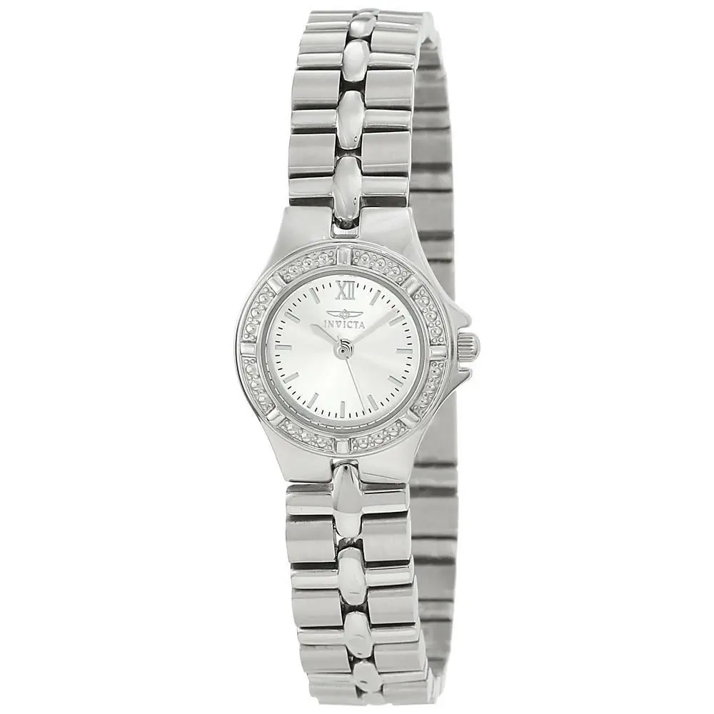 Women`s Watch Wildflower Silver Tone Dial Stainless Steel Bracelet 0135 by Invicta