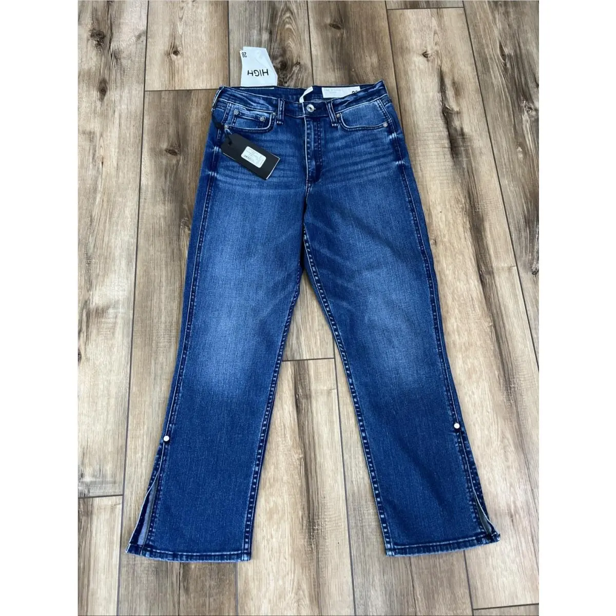 Rag Bone Iconic Nina Women’s 28 28x25 High Rise Ankle Flare Stretch Crop