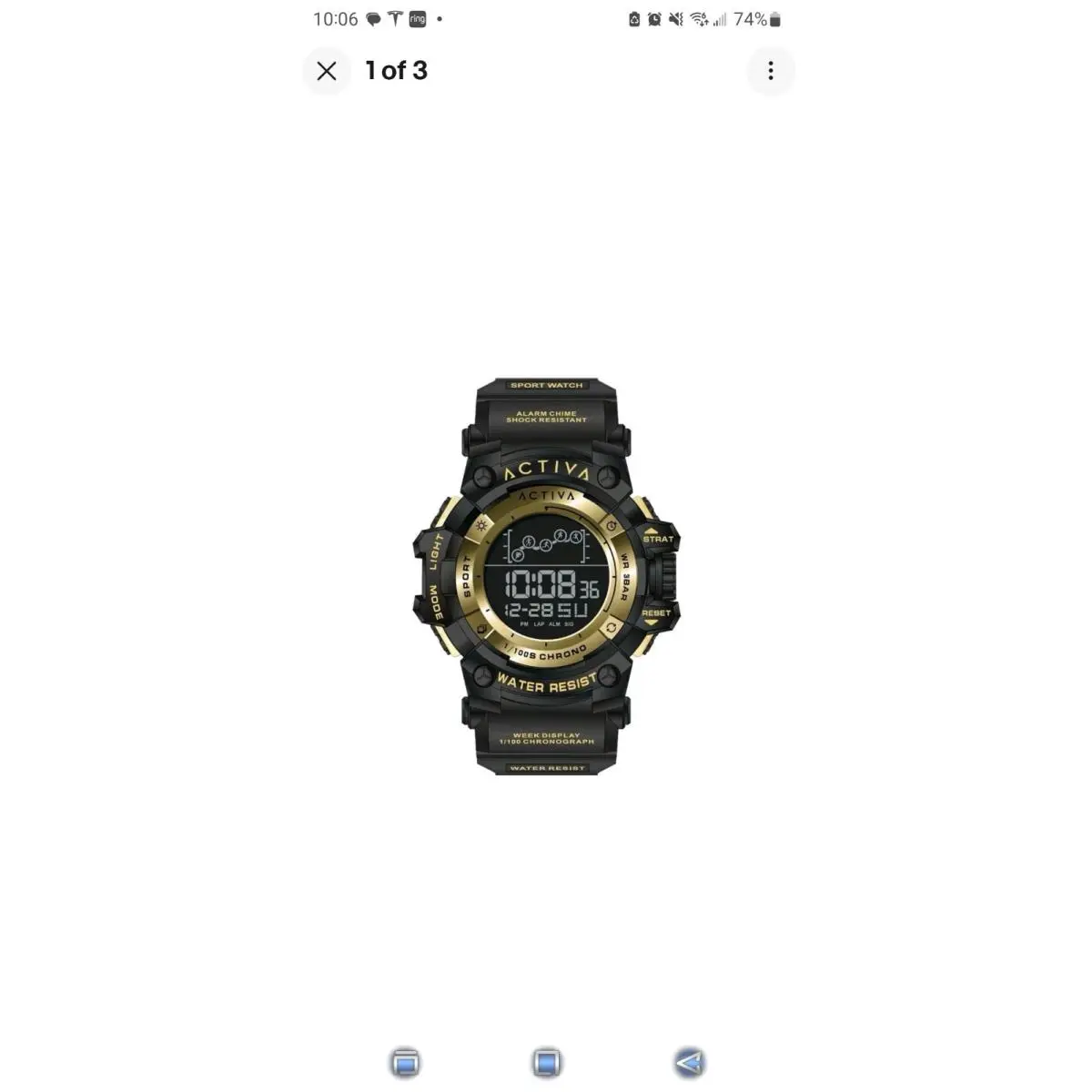 Activa Summit X  ACW8082-008 Digital 50mm Black Watch by Invicta