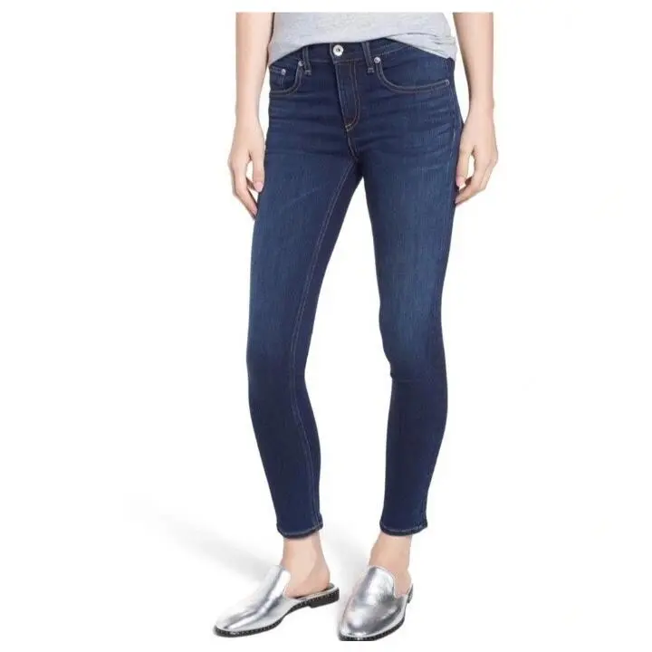 Rag Bone Size 28 Skinny Denim Jeans Dark Wash Bloo Moon