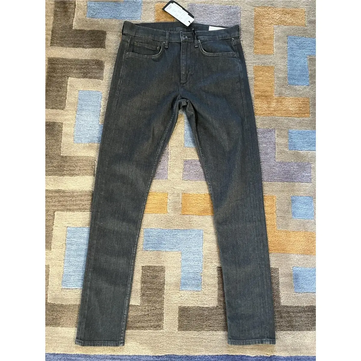 Rag Bone Mens 31x32 Fit 1 Aero Stretch Skinny Jeans Mcgregor Charcoal Gray