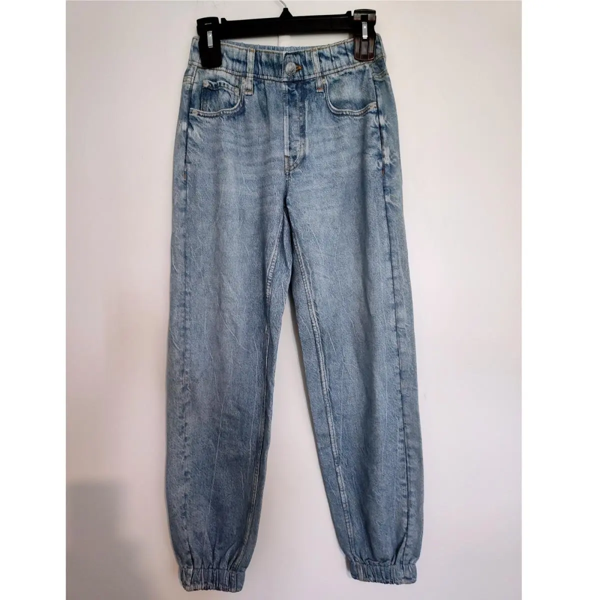 Rag Bone Miramar Jogger Kacy Light Wash Denim Print Pants XS WCW23F70008200