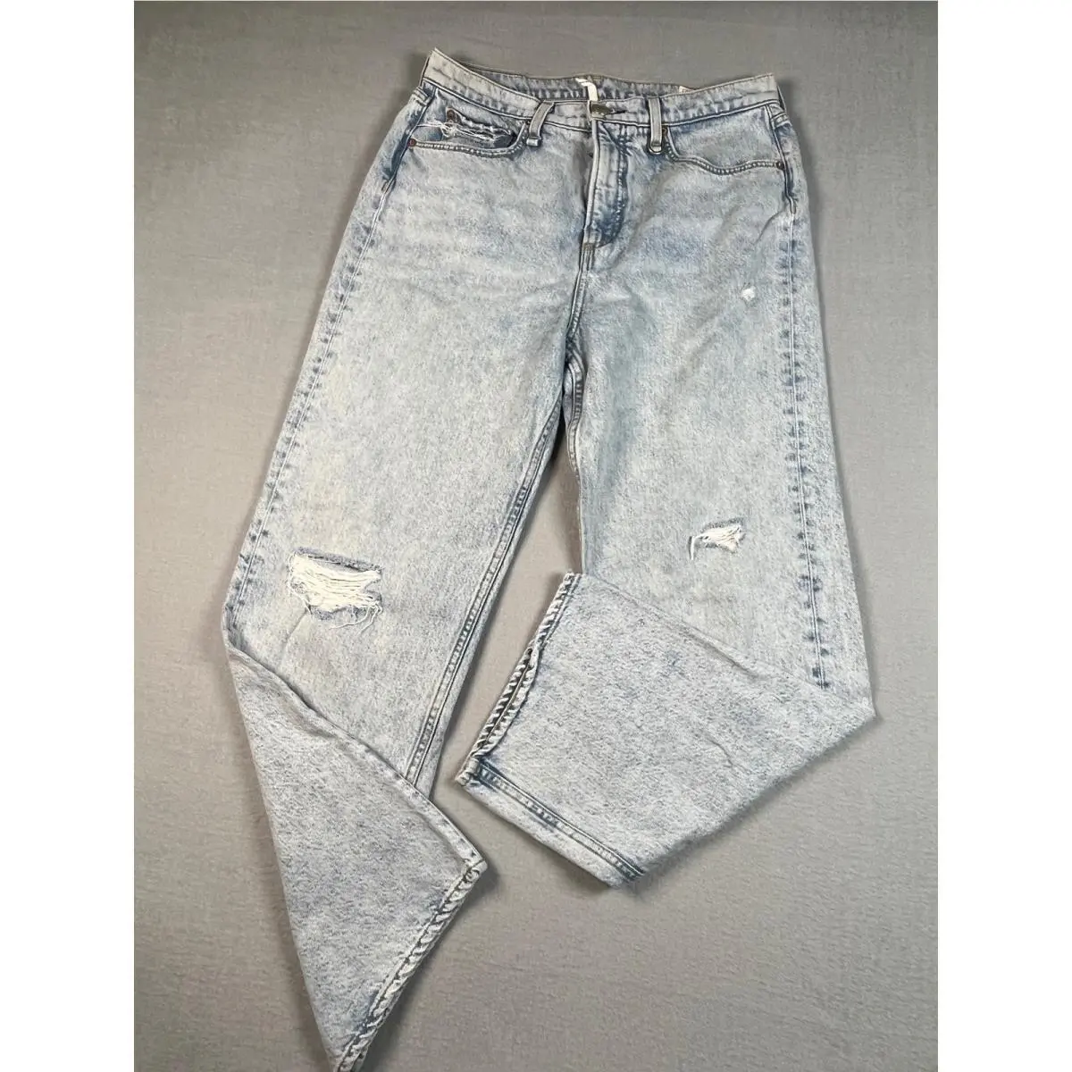 Rag 29NEW Bone Jeans Women 29 York Ruth Super High Straight Leg Light Wash