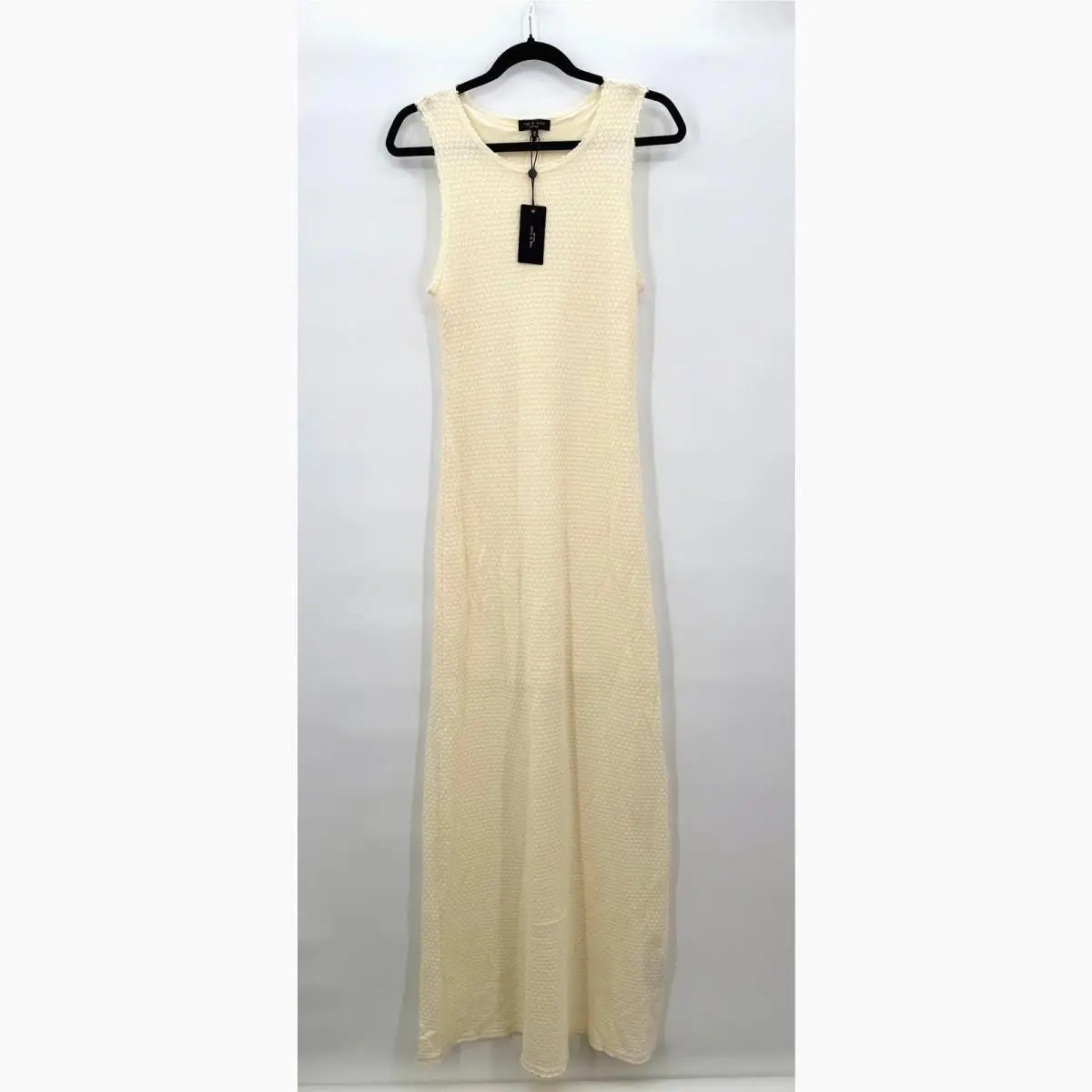 Rag Bone Carine Crochet Cream/ivory Sleeveless Tank Maxi Dress Size Medium