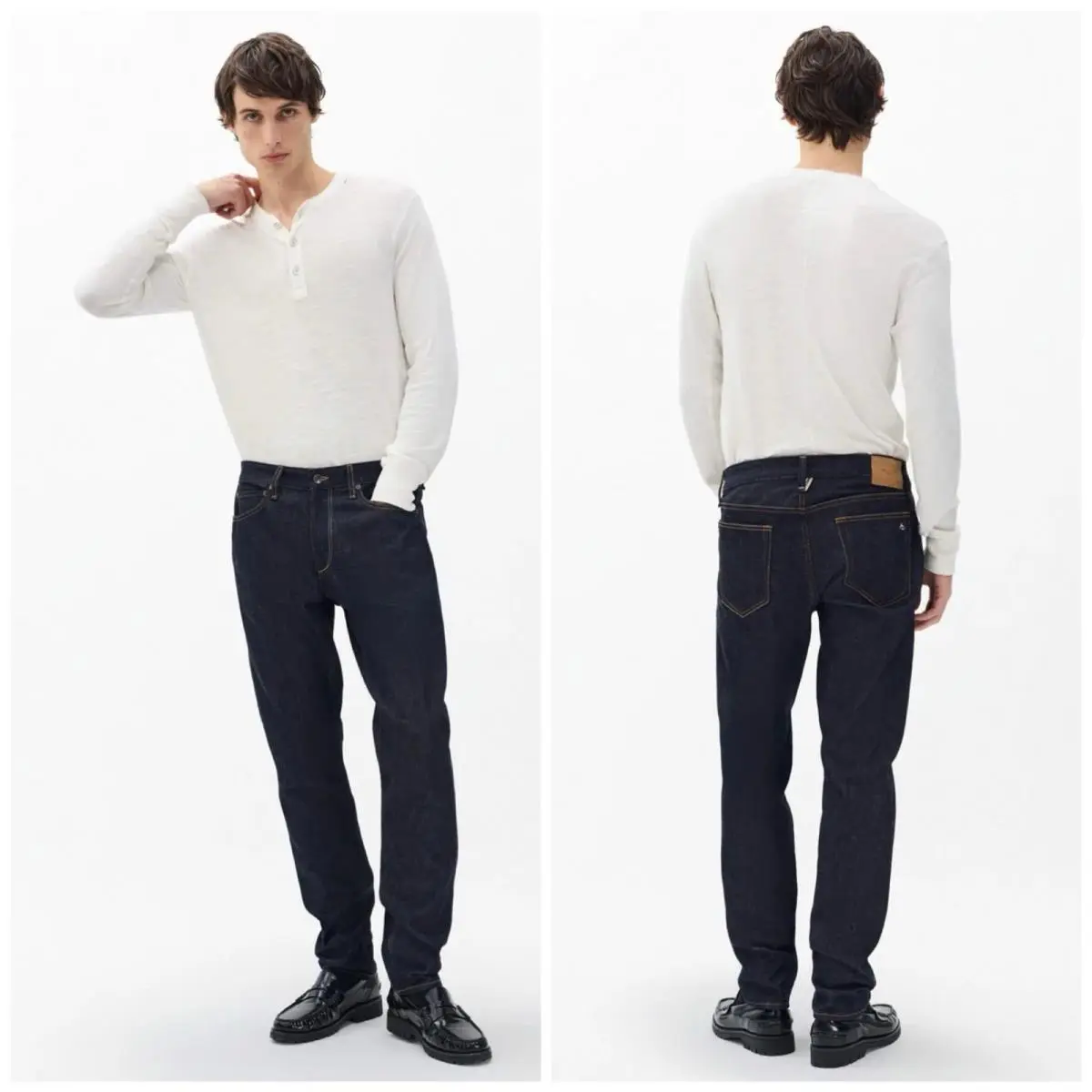 Rag Bone Fit 3 rb Selvedge Denim In Raw Indigo Size:31x34