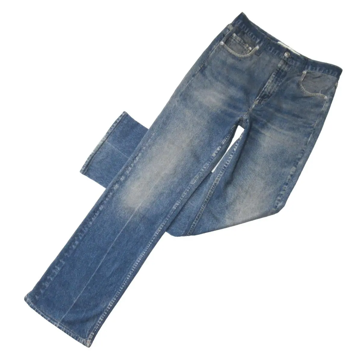 Rag Bone Miramar Shea in Ryder Relaxed Straight Printed Jean Pants 25