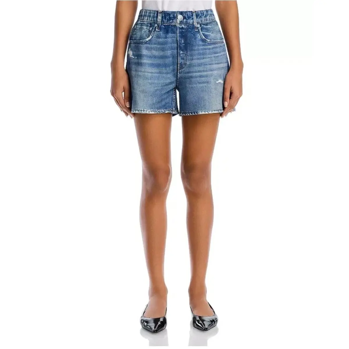 Rag Bone Miramar Cotton-terry Walking Shorts in Brooke Wash Size XS