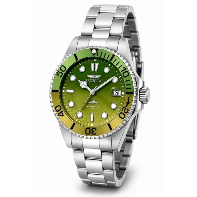 Pro Diver Women`s Watch 34mm Green Dial Stainless Steel 50922 by Invicta