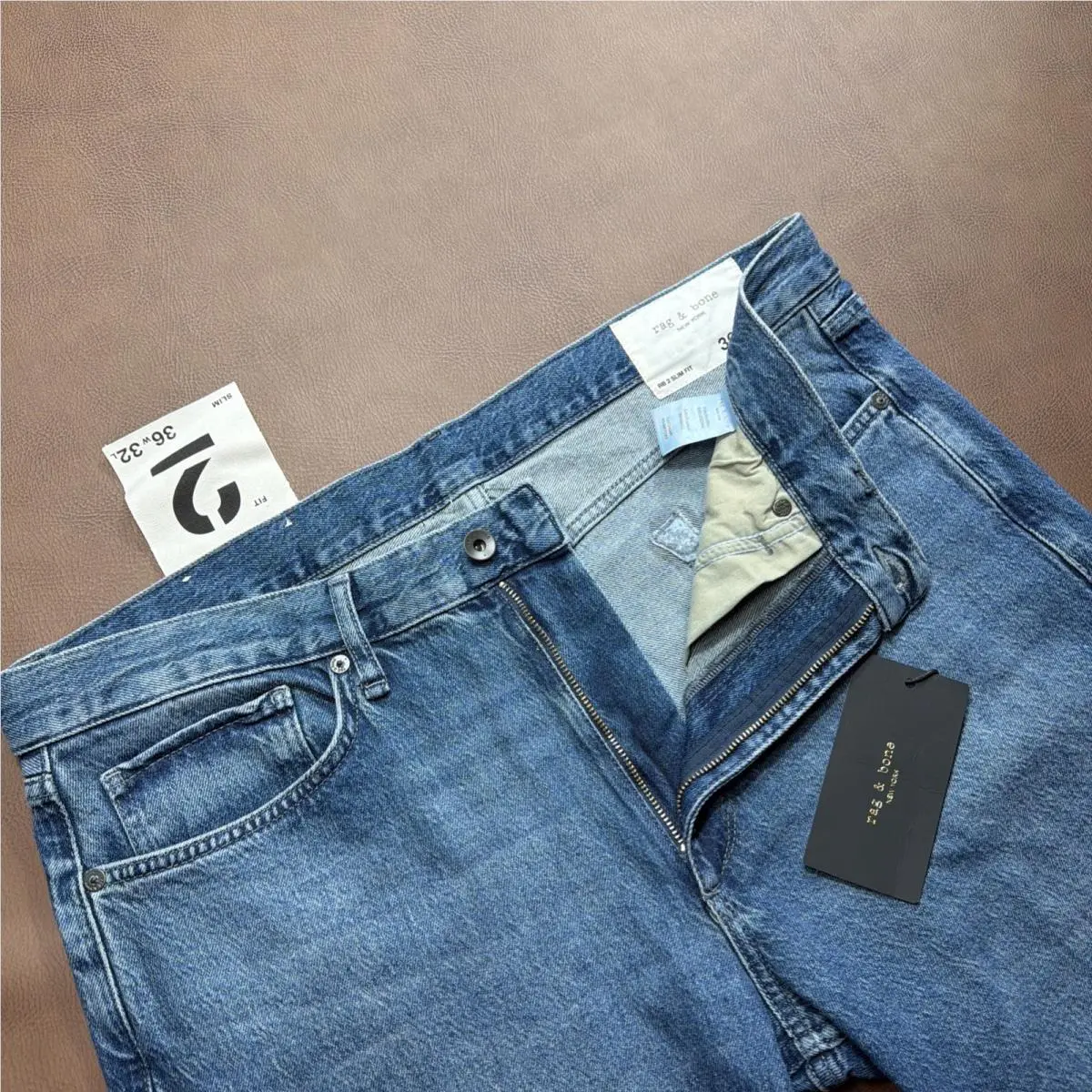 Rag Bone Fit 2 Slim Jeans Men’s Sz 36x32 Straight Leg Medium Wash 36