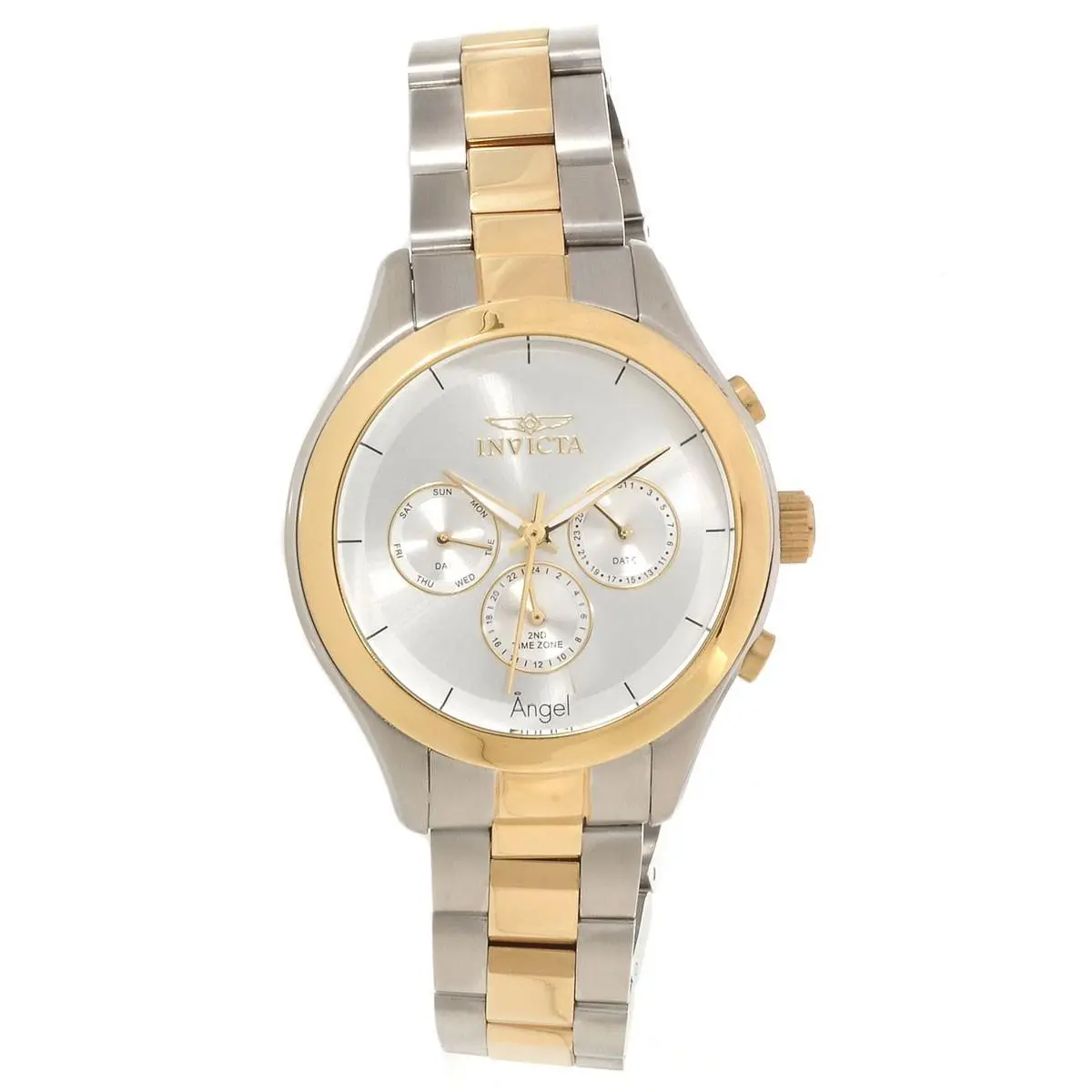 Women`s Watch Angel Silver and Gold Tone Dial Two Tone Bracelet 13725 by Invicta