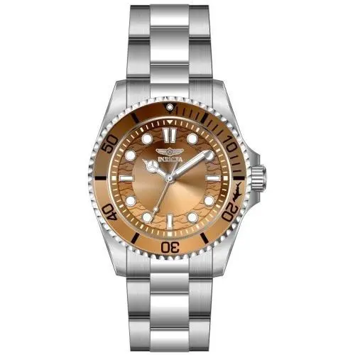 Pro Diver Women`s Watch 34mm Brown Dial Stainless Steel 50952 by Invicta