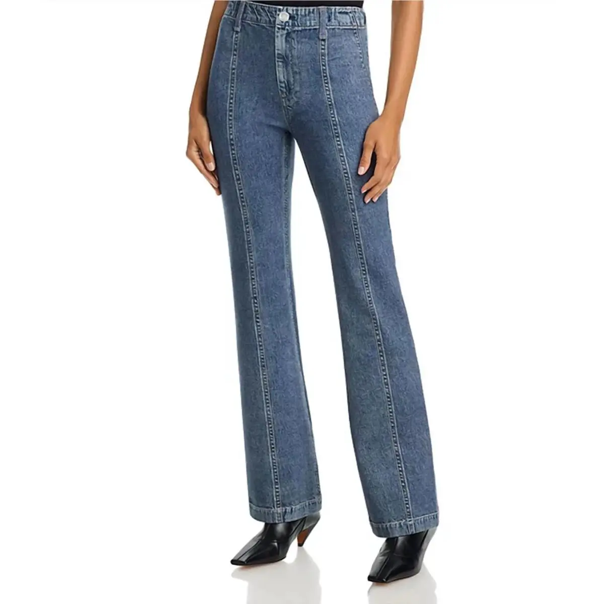 Rag Bone XS Jeans Miramar Ponte Olivia Pull On Straight Leg Pant Woodside
