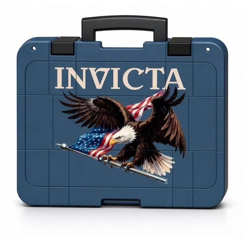 8-Slot Dive Impact Watch Storage Case – Blue Hard Shell 30 by Invicta