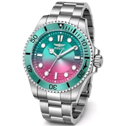Pro Diver Women`s Watch 34mm Aqua and Pink Dial Stainless Steel 50947 by Invicta
