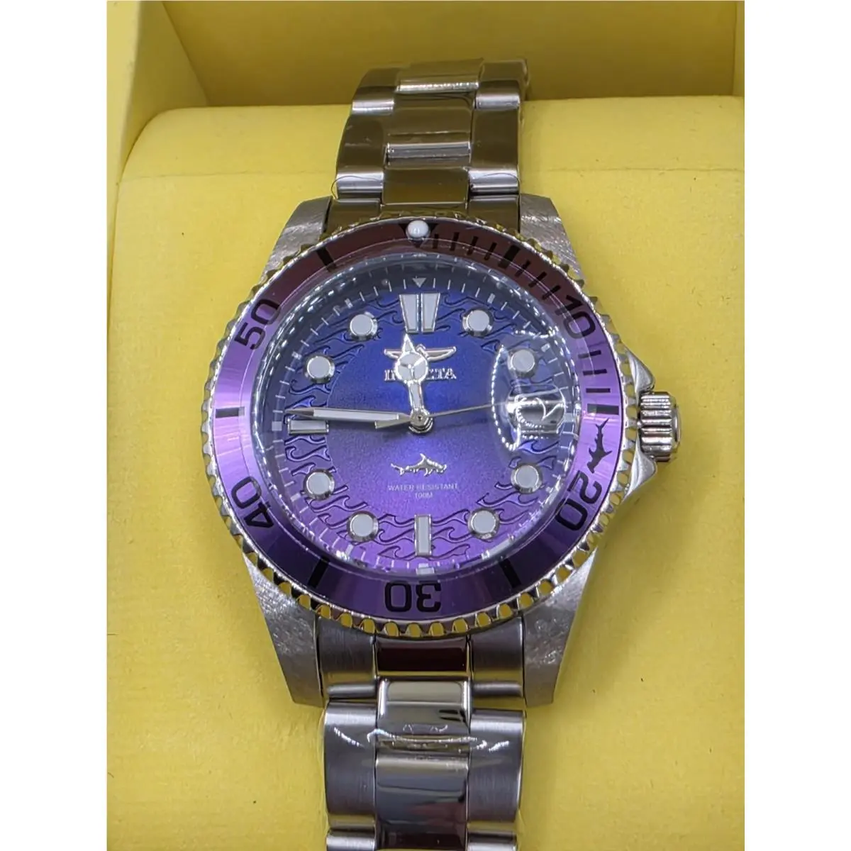 Pro Diver Womens Watch 34mm Steel 50906 Purple by Invicta