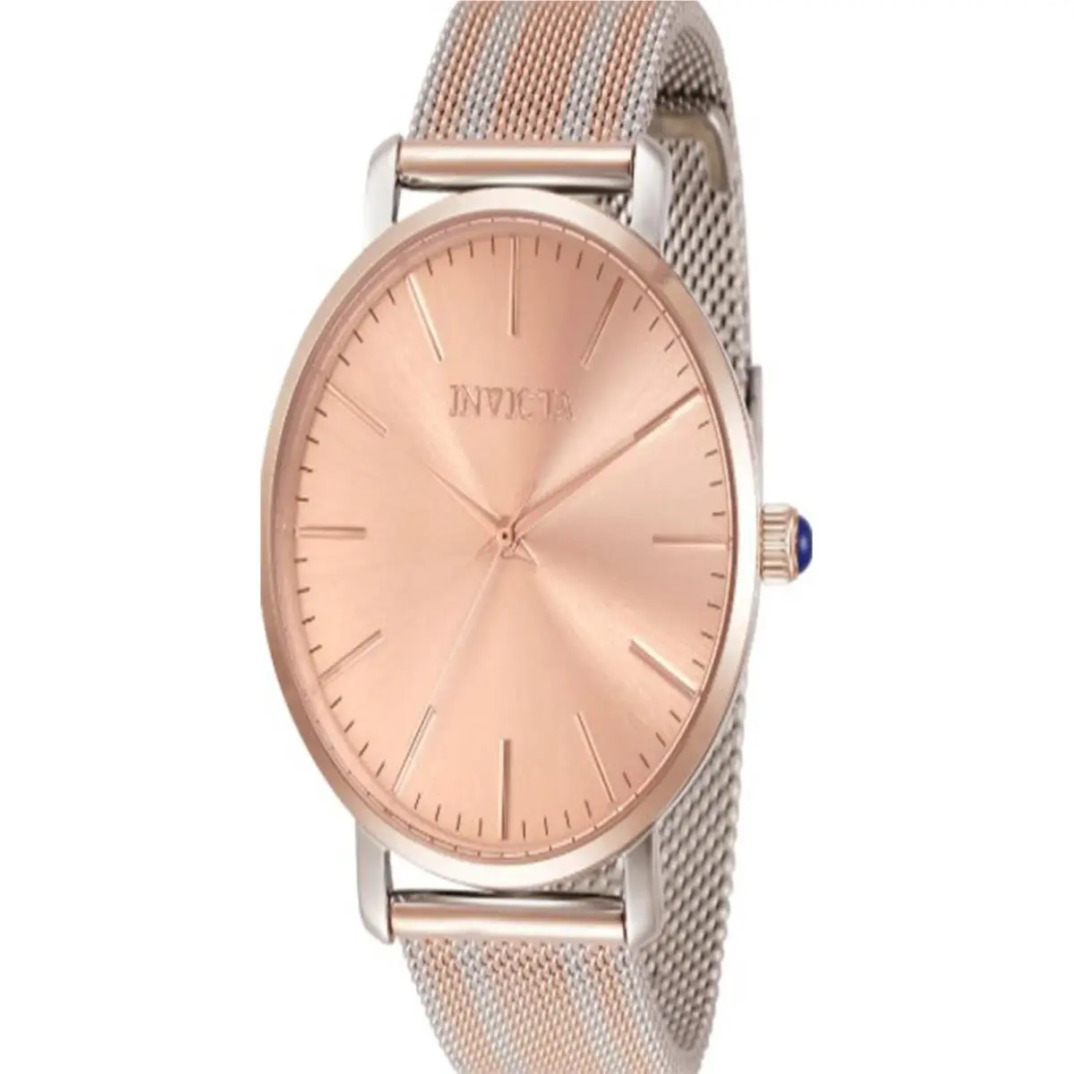 Women`s 33937 Angel Quartz 3 Hand Rose Gold Dial Watch by Invicta