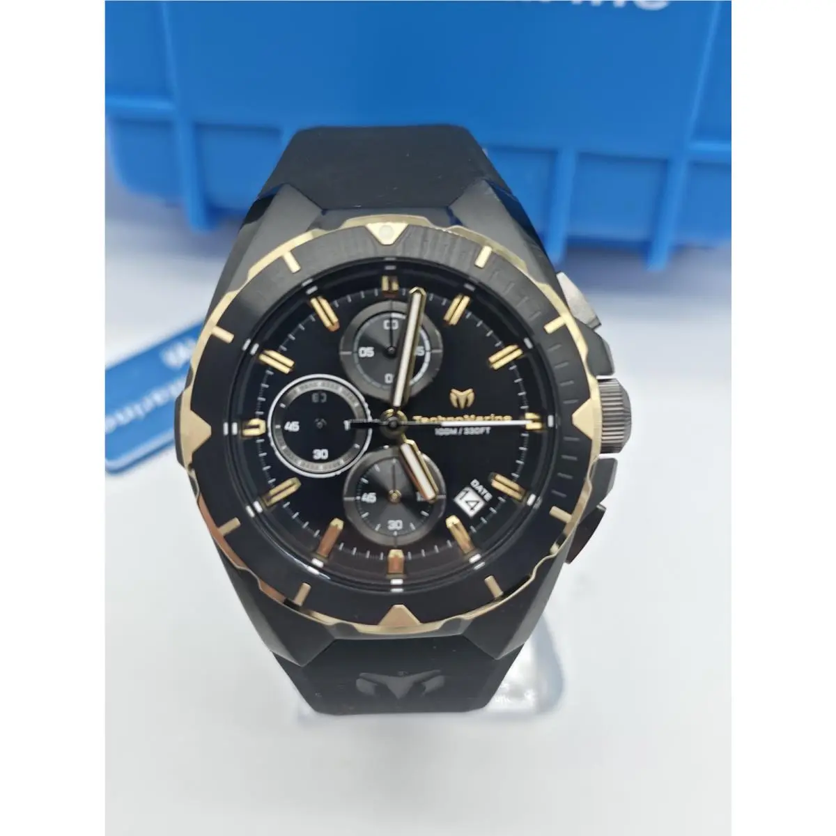 Invicta Ocean Black Gold Mens Watch 41mm Stainless Steel TM-318144
