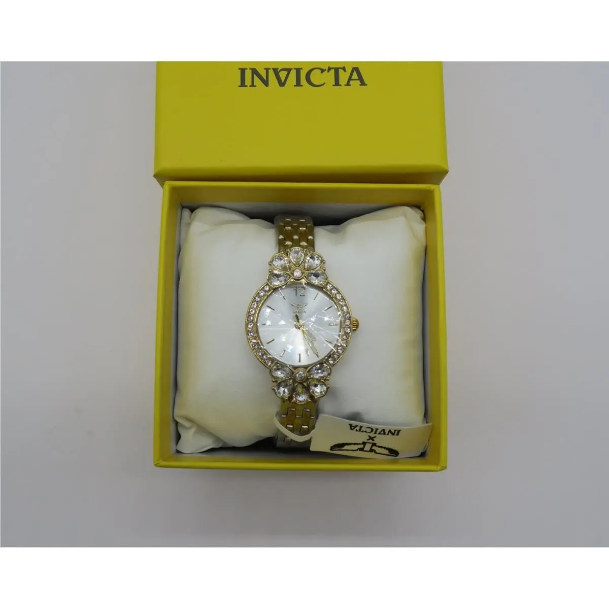 Wildflower Women Two Tone Crystal Floral Mother of Pearl Watch 45191 by Invicta