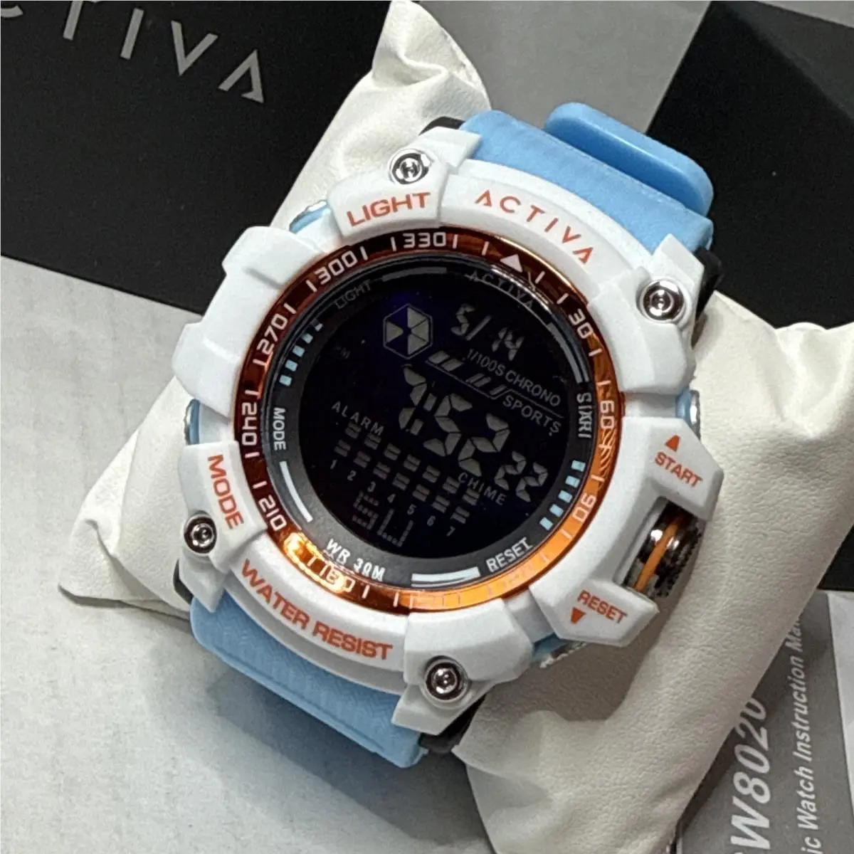 Activa X  56mm Digital Watch Light Blue ACW8020-008 by Invicta