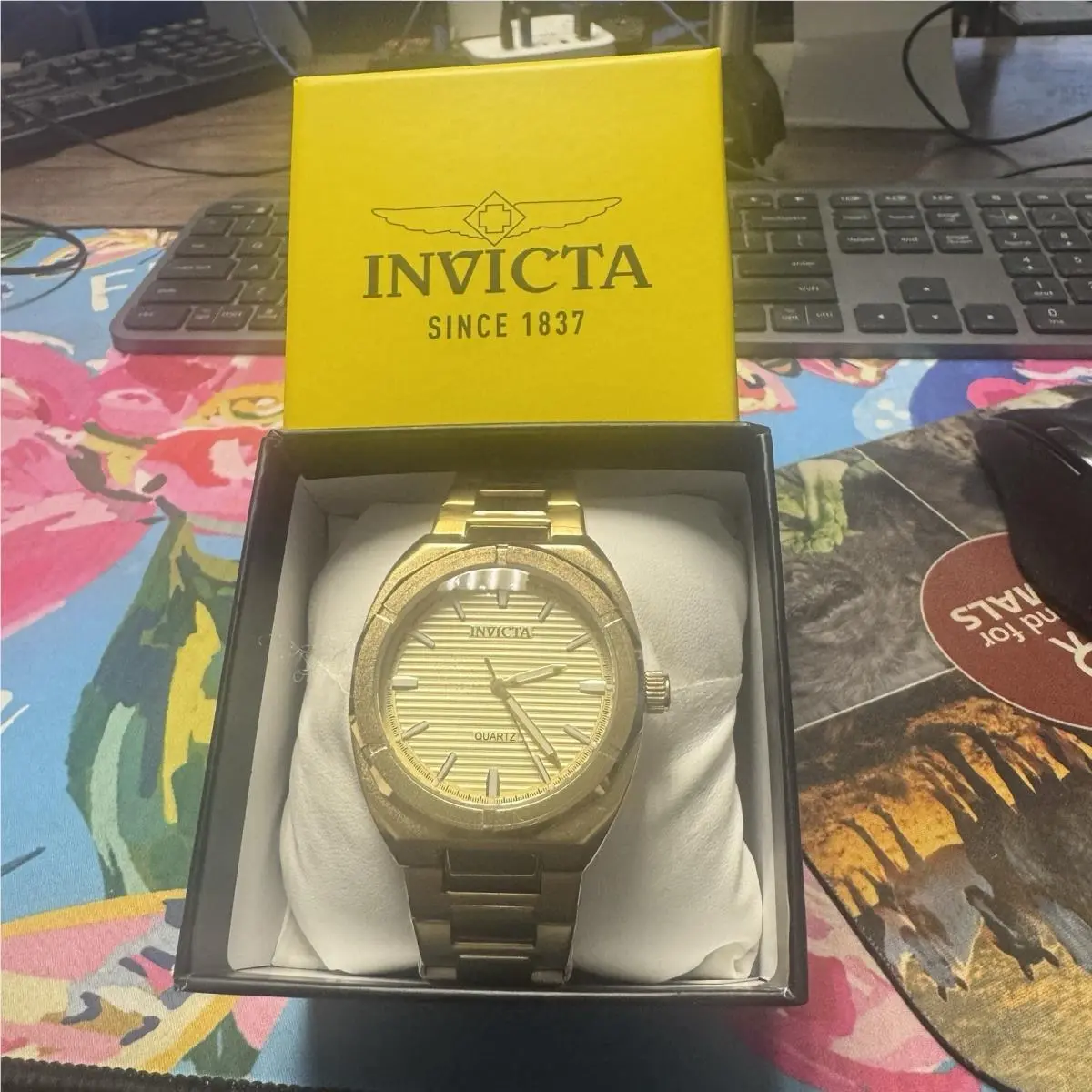 Invicta Speedway Vantage Mens - 43mm Gold 50174 Box