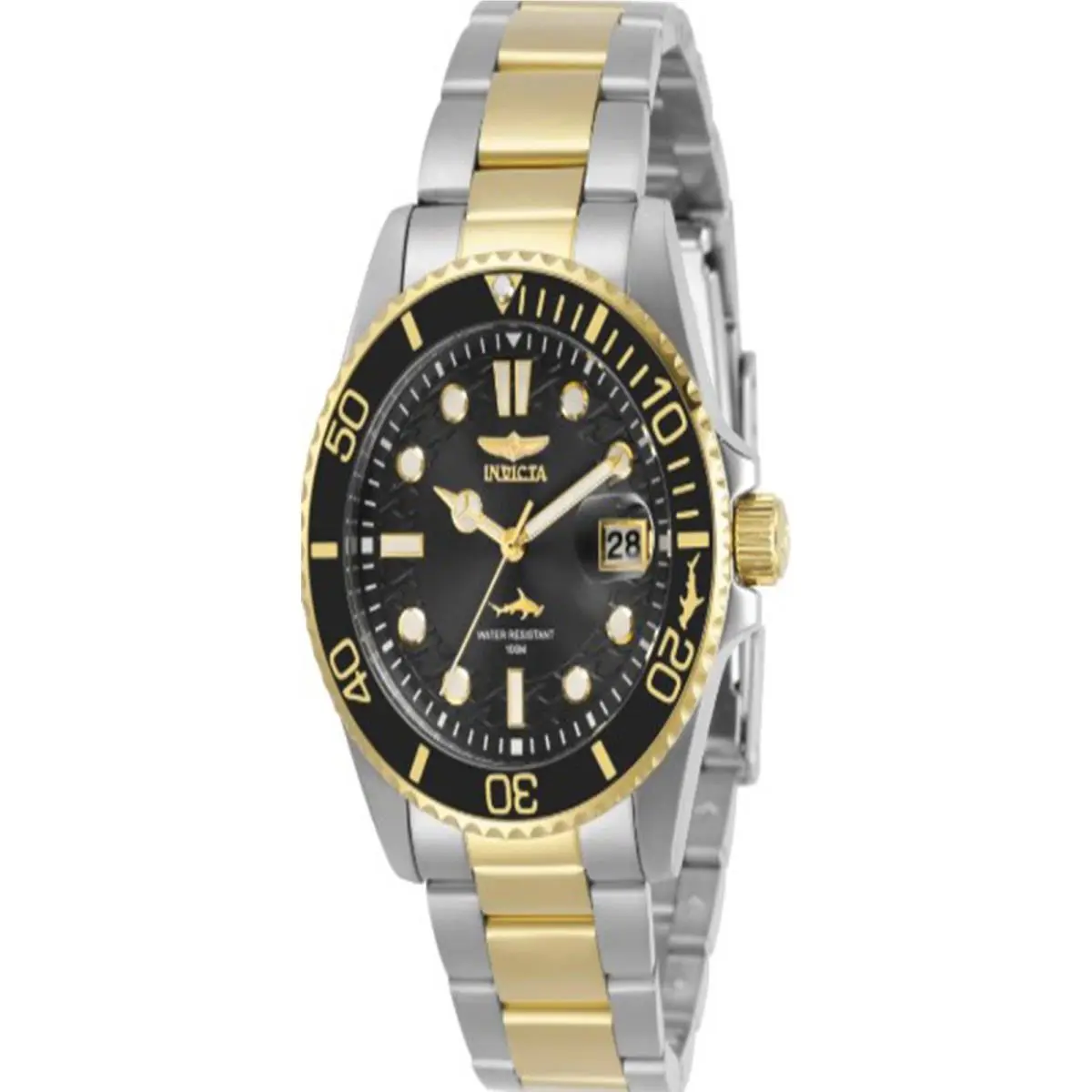 Invicta Women`s 30483 Pro Diver Quartz 3 Hand Black Dial Watch