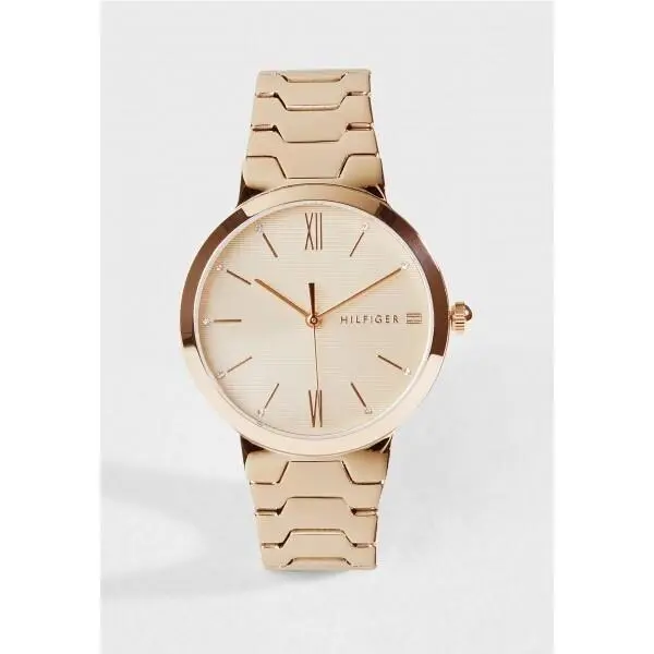 34mm Women`s Ladies 1781959 Quartz Gold Tone Analog Watch by Tommy Hilfiger