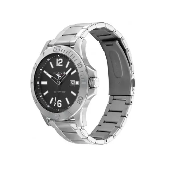 Gray Dial Stainless Steel Men’s Watch 1791995 by Tommy Hilfiger