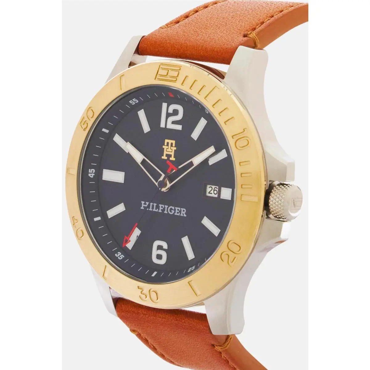 Brown Mens Analogue Watch Ryan 1710529 135 by Tommy Hilfiger