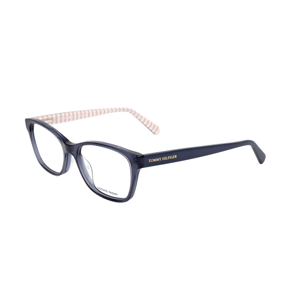 Women`s 52mm Blue Pattern White Eyeglasses TH2008-46C-52 by Tommy Hilfiger