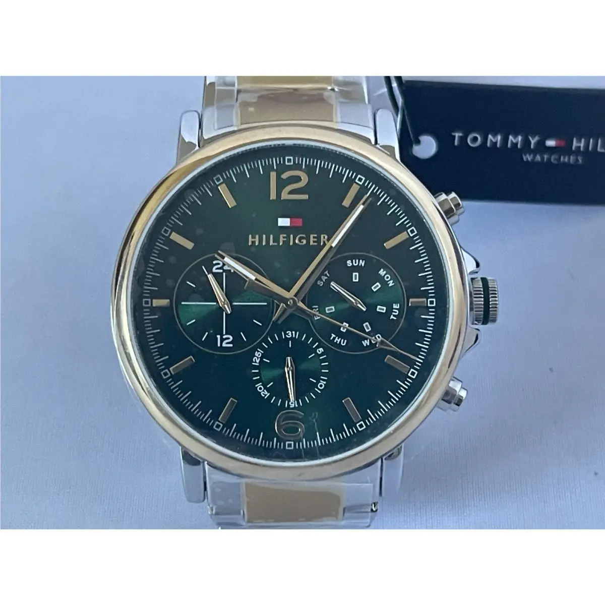 New-tommy Hilfiger 1710700 Multifunction Green Dial Stainless Men’s Watch by Tommy Hilfiger