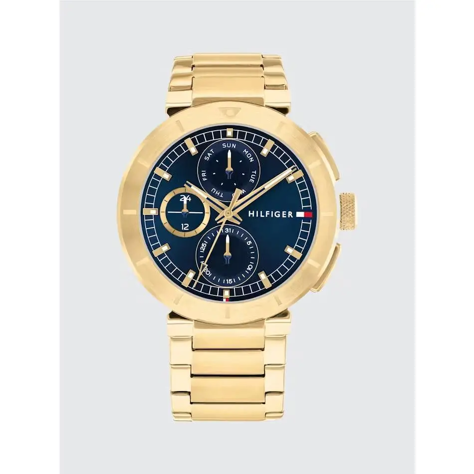 Tommy Hilfiger Lorenzo Gold Stainless Steel 1792118 Multifunction Men`s Watch