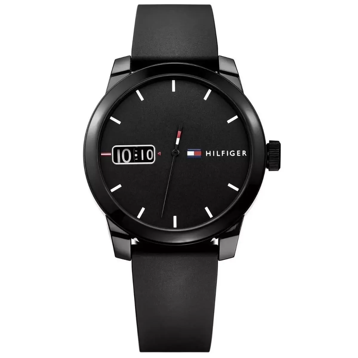 Black Sport Watch with Silicon Strap 1791382 by Tommy Hilfiger