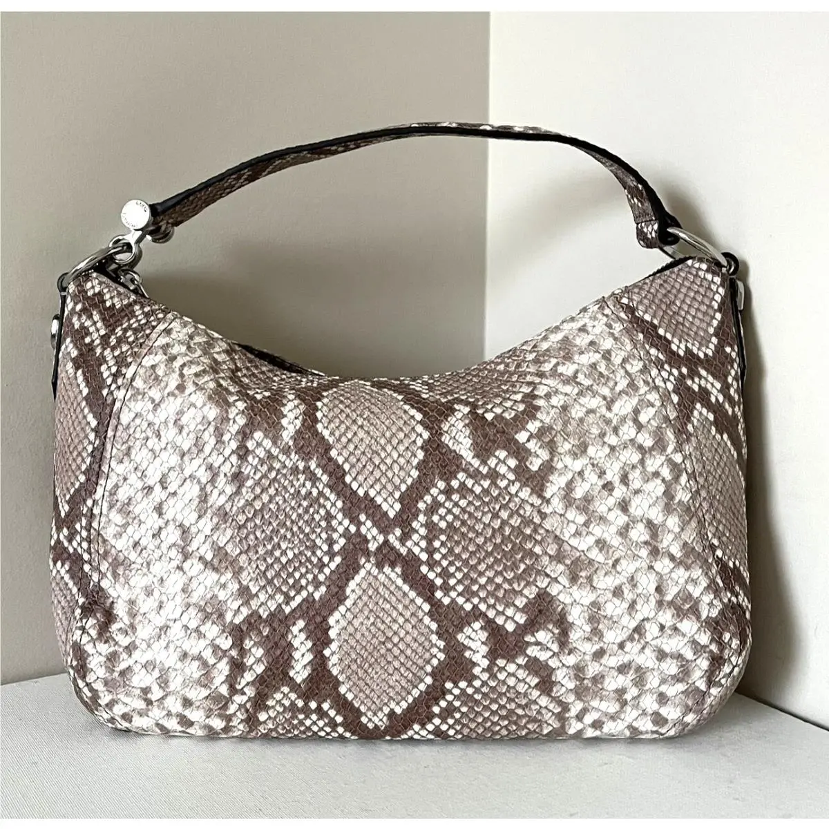 Fulton Medium Top Zip Shoulder Bag Leather Dark Sand by Michael Kors