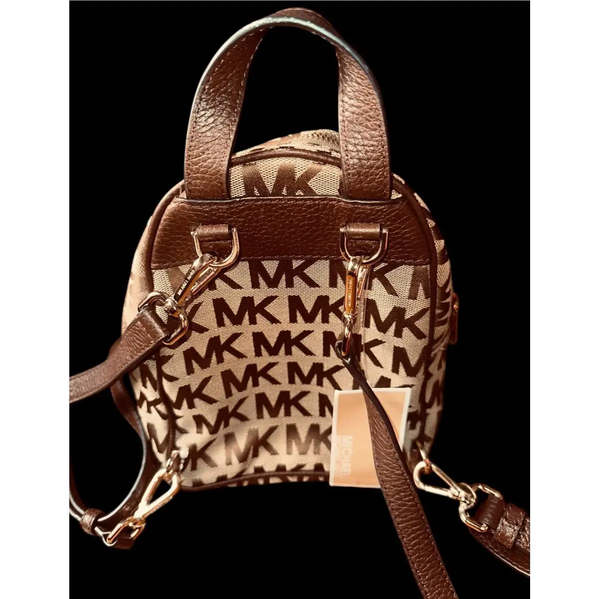 Michael Kors Abbey XS Backpack Ladies Fashion MK Signature Jacquard Canvas