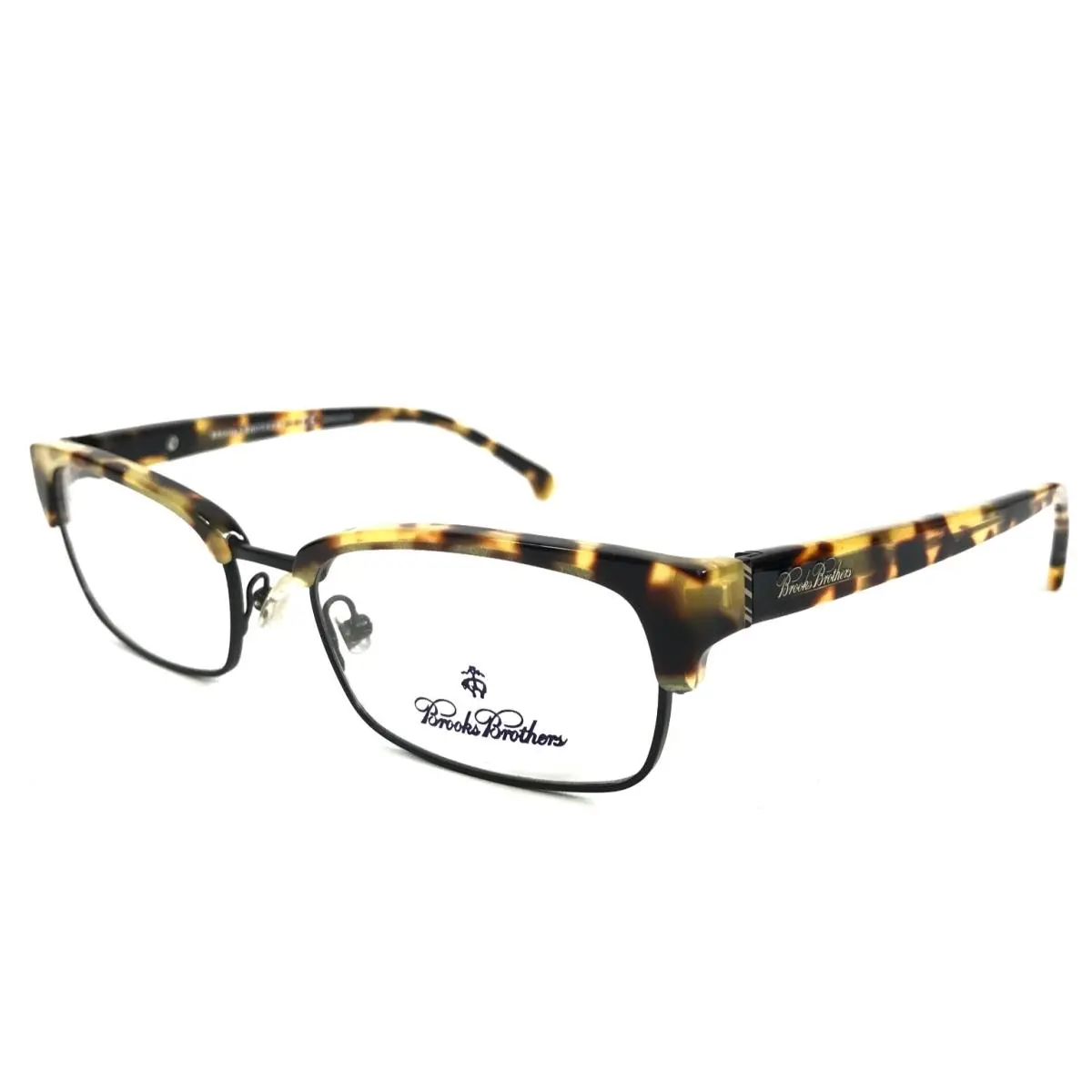Brooks Brothers Eyeglasses Frames B.b. 2002 6019 Black Brown Tortoise 52-18-140