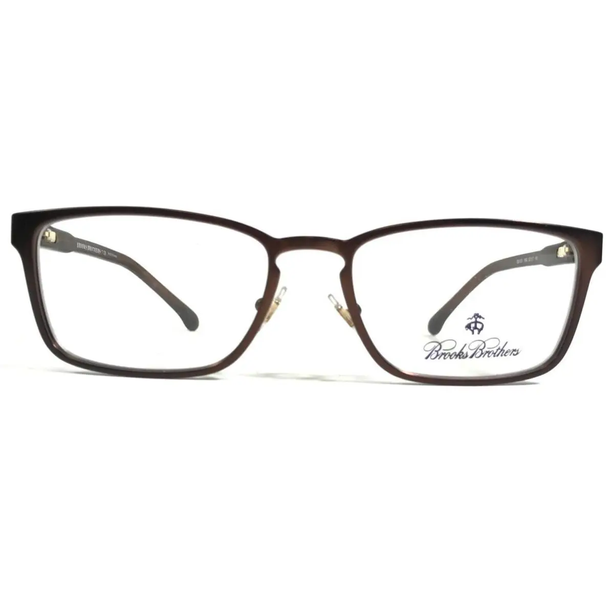 Brooks Brothers Eyeglasses Frames BB1031 1664 Brown Rectangular 53-17-140