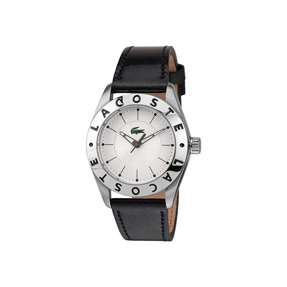 Men`s Watch Black Leather Band 2000585 by Lacoste