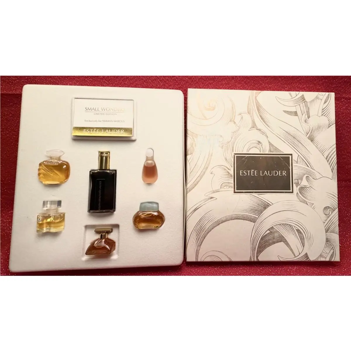 Vintage Estee Lauder Small Wonders For Neiman Marcus - 6 Minis - Box
