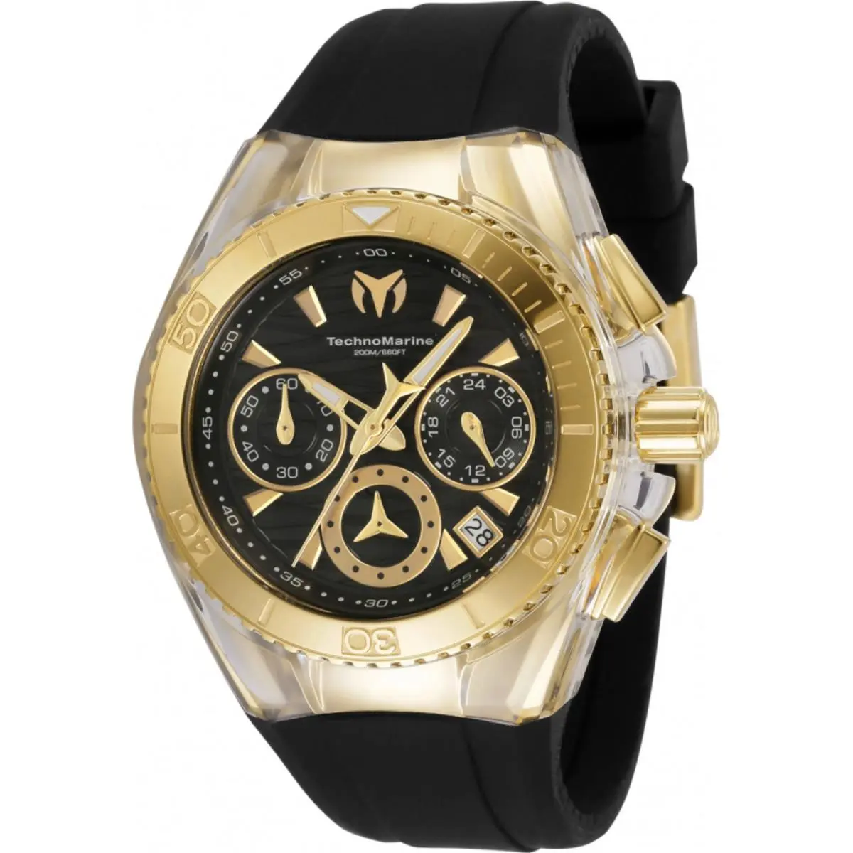 Technomarine Women`s Watch Cruise Star Chronograph Quartz Black Strap TM-120036 by TechnoMarine