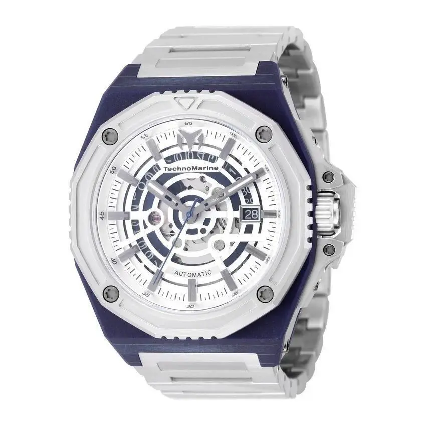 Technomarine Carbon Nautic Marine Automatic Men`s Watch 45mm Steel TM-525043
