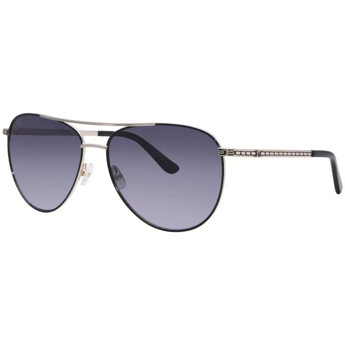 JU-621/G/S 8079O Sunglasses Women`s Black/gold/grey Gradient 59mm by Juicy Couture