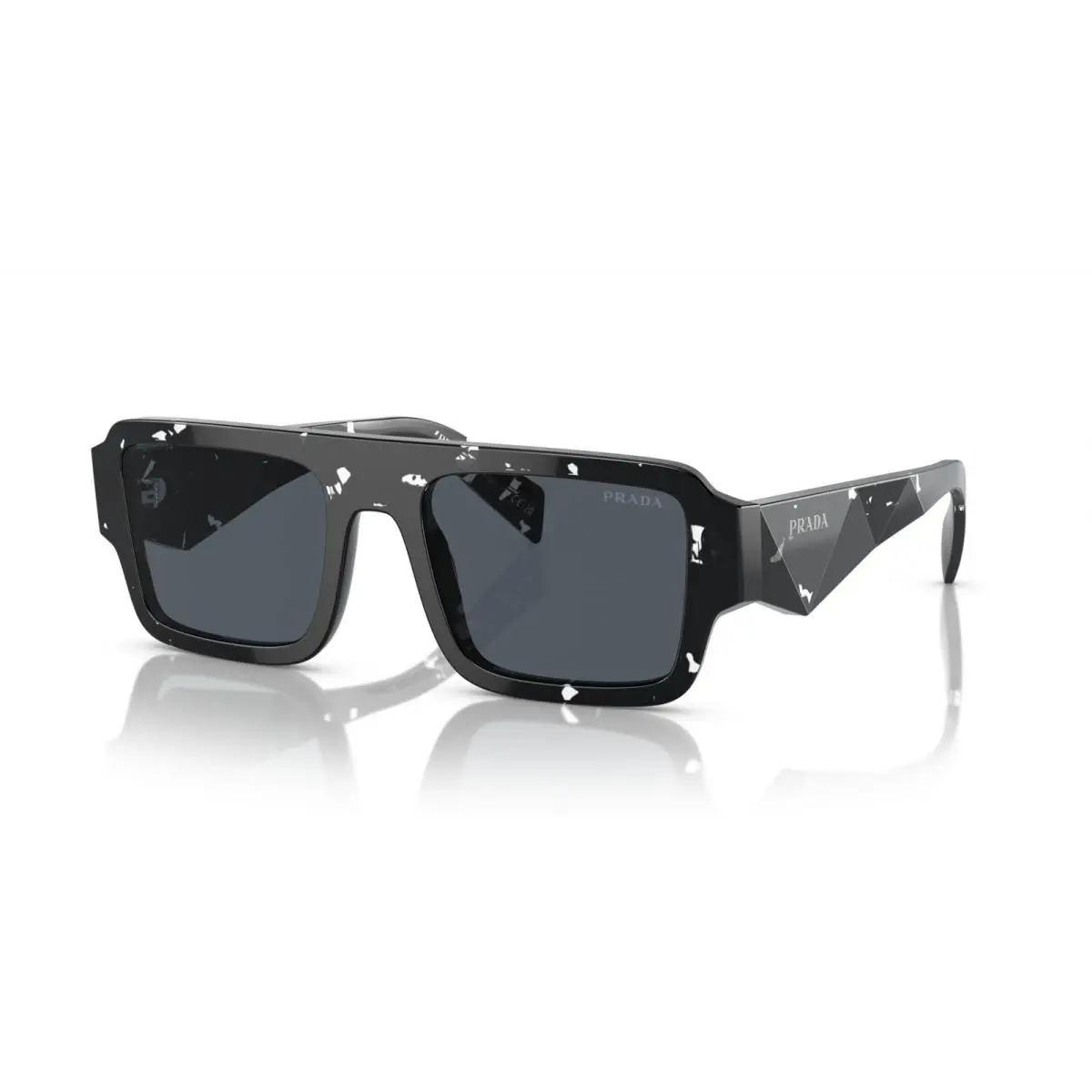 Sunglasses PRA05S 15O70B 53mm Tortoise Black Crystal / Dark Grey Lens by Prada