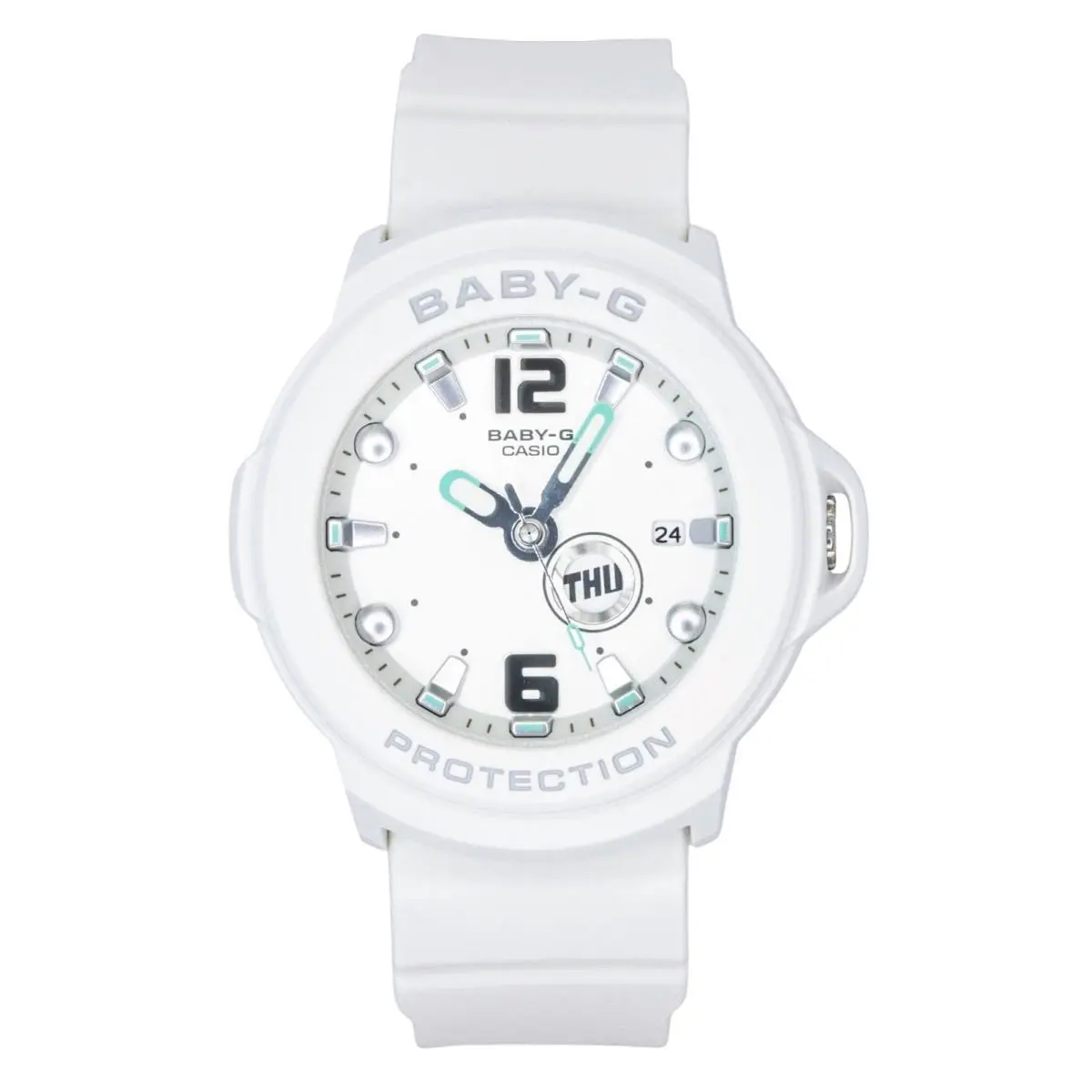 Analog White Dial BGA-15K-7A Women`s Ladies Watch with Convertible Holder by Casio